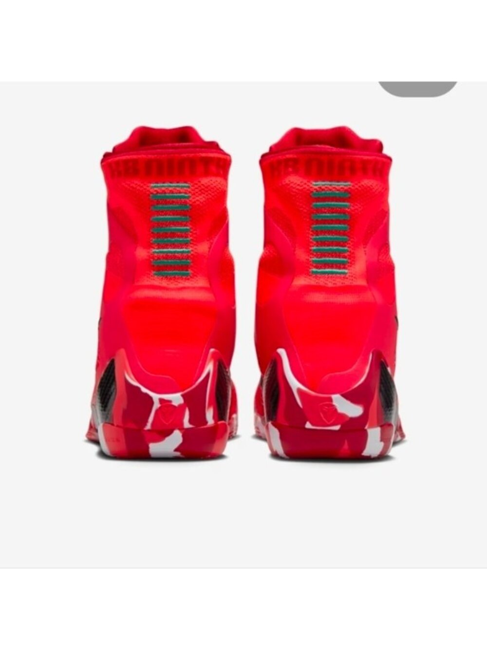 Kobe 9 Elite High Protro Men Size 9 Bright Crimson and Emerald Green 0826 - Picture 2 of 8
